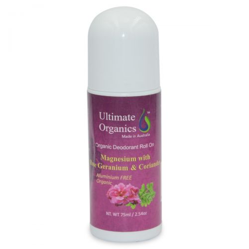 Organic Deodorant Roll On 75ml - Rose Geranium & Coriander