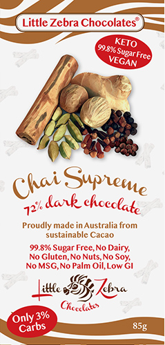 Keto Dark Chocolate Chai Supreme 85g x 12