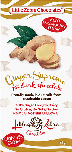 Keto Dark Chocolate Ginger Supreme 85g x 12