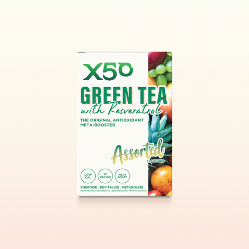 X50 Green Tea Assorted 6 Flavour 30 Sachets 