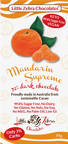 Keto Dark Chocolate Mandarin Supreme 85g x 12