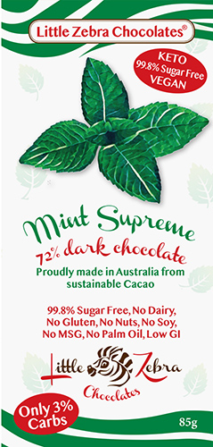 Keto Dark Chocolate Mint Supreme 85g x 12