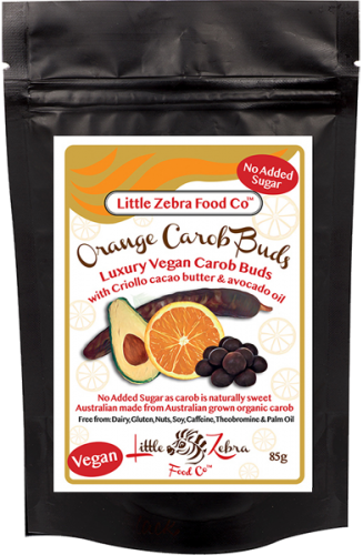 Orange Carob Buds 85g Pouch x 12