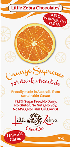 Keto Dark Chocolate Orange Supreme 85g x 12
